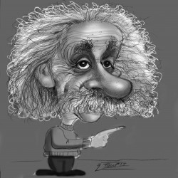 caricatura en blanco y negro cuerpo entero