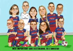 Caricaturas de grupo (a partir de 6 personas)